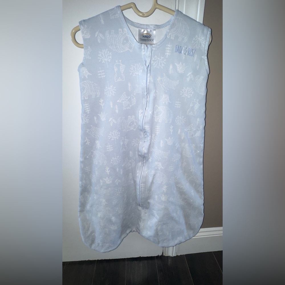 Halo Light Blue Baby Sleep Sack size Medium 6-12 months